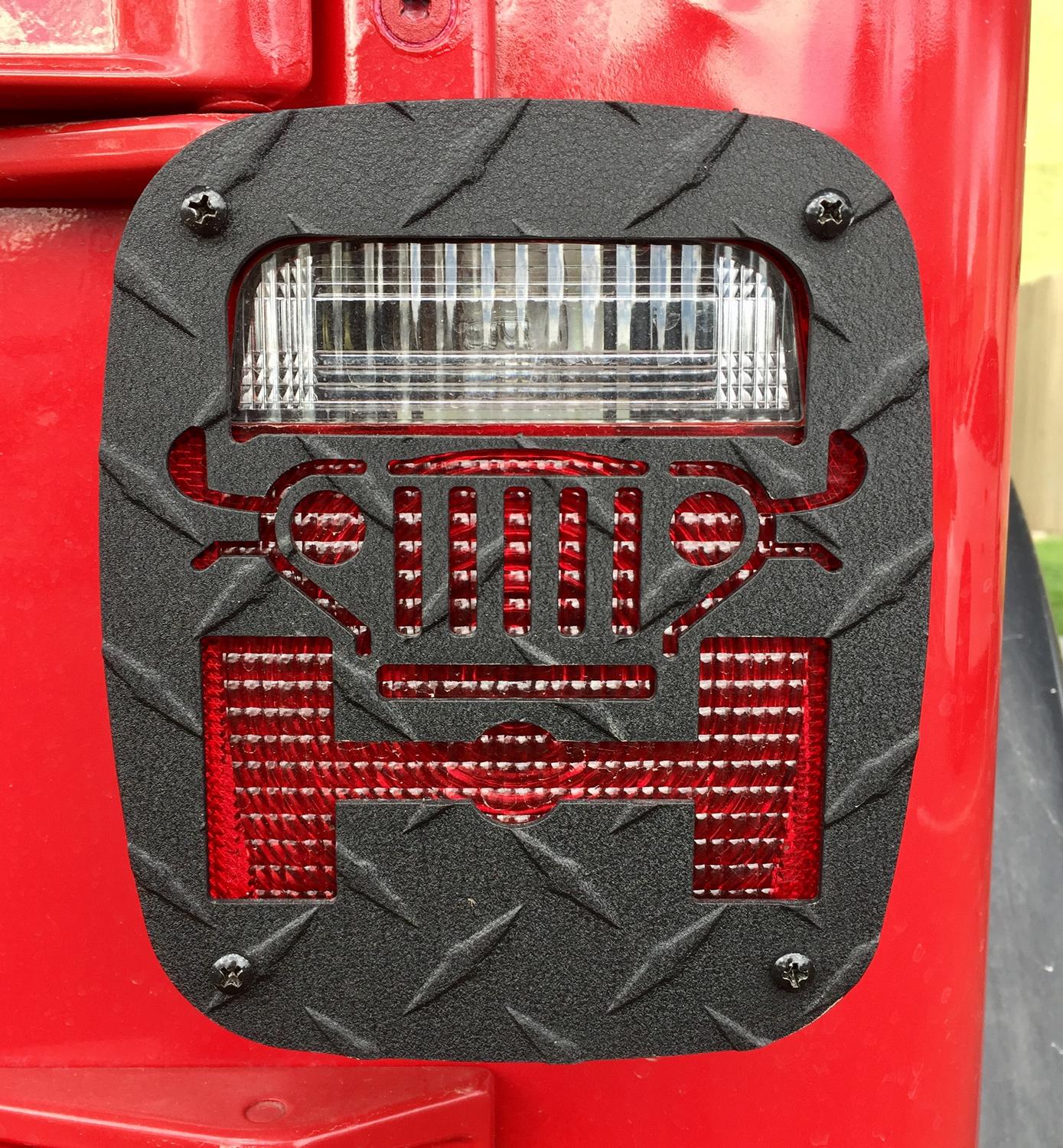 Jeep® Tweaks Tail Light Guards for 7606 Jeep CJ5, CJ7, CJ8